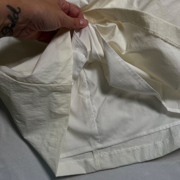 Amanda Uprichard Ruched Open Back Halter Dress Mini Ivory White Cocktail Medium - Picture 13 of 16